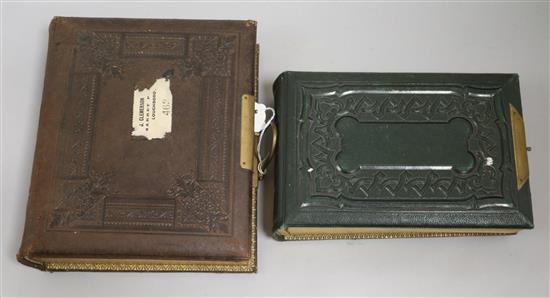 Two Victorian photo albums
